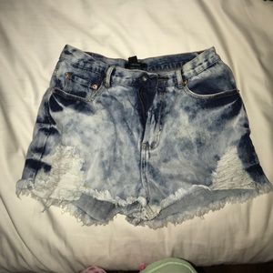 High waisted shorts